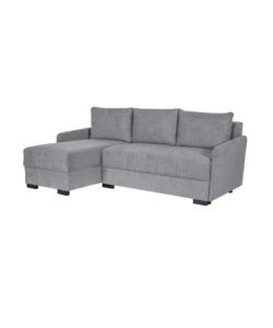 DIVANO CON PENISOLA REVERSIBILE BELLAHOME "GEMINI" GRIGIO, 208X148X91 CM