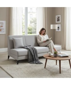 DIVANO 3 POSTI BELLAHOME "ABETE" GRIGIO 185X78X90 CM