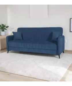 DIVANO LETTO BELLAHOME "LIBRA" 3 POSTI DARK BLUE 211X92X98 CM