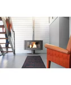 STUFA A LEGNA INVICTA "ANTAYA" ANTRACITE 12 KW