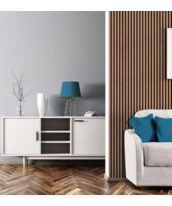 PANNELLO DECORATIVO A MURO "DECORSTRIP" ROVERE 500X1000X5 MM