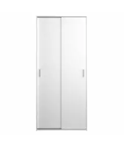ARMADIO 2 ANTE SCORREVOLI "SPACE" BIANCO 77,6X48,2X175,4 CM
