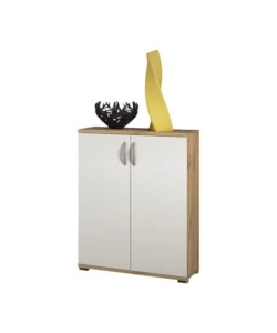 MOBILE MULTIUSO 2 ANTE "LONDRA 01" ROVERE BIANCO, 60X35X83 CM