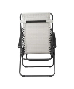 SDRAIO DA ESTERNO PIEGHEVOLE RECLINABILE EUROGARDEN "ZERO GRAVITY" GRIGIO MELANGE 178X65X110 CM