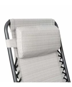 SDRAIO DA ESTERNO PIEGHEVOLE RECLINABILE EUROGARDEN "ZERO GRAVITY" GRIGIO MELANGE 178X65X110 CM