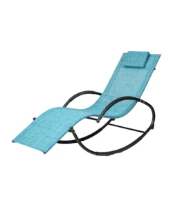 SDRAIO A DONDOLO DA ESTERNO EUROGARDEN "RELAXING" AZZURRO MELANGE 64X160X81 CM