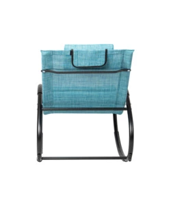 SDRAIO A DONDOLO DA ESTERNO EUROGARDEN "RELAXING" AZZURRO MELANGE 64X160X81 CM
