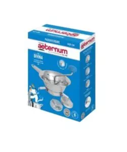 PASSAVERDURE IN ACCIAIO INOX AETERNUM CON PIEDINI PIEGHEVOLI E 3 GHIERE, 24 CM
