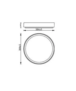 PLAFONIERA LED DA INTERNO PHILIPS "HANNO" BIANCA E ORO 4000K