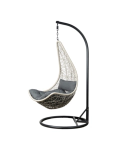 POLTRONA SOSPESA DA ESTERNO EUROGARDEN "MEZZALUNA" GRIGIO 95X125 CM