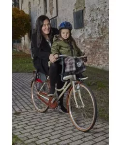 SEGGIOLINO ANTERIORE UNIVERSALE PER BICICLETTA ON BIKE "KIKI", PORTATA MASSIMA 15 KG