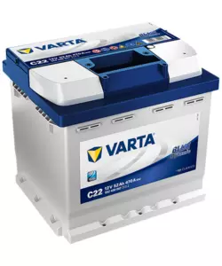 BATTERIA DI AVVIAMENTO AUTO VARTA "C22" 52AH 470A