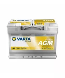 BATTERIA DI AVVIAMENTO AUTO VARTA "A7" 12V 70AH