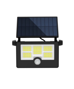 FARETTO LED SOLARE DA ESTERNO EUROGARDEN CON SENSORE DI MOVIMENTO E TELECOMANDO 14X9X4,4 CM