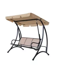 DONDOLO DA GIARDINO 3 POSTI EUROGARDEN "HAWAII" BEIGE 195X115X172 CM