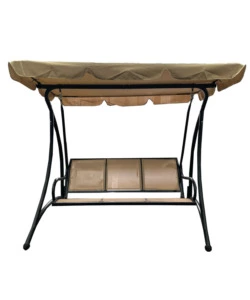 DONDOLO DA GIARDINO 3 POSTI EUROGARDEN "HAWAII" BEIGE 195X115X172 CM