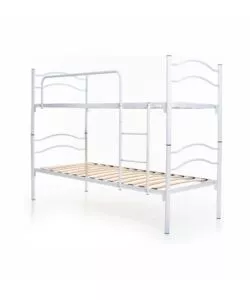 LETTO A CASTELLO SINGOLO SCOMPONIBILE SOMNUS IN METALLO BIANCO 203X145,5X83 CM