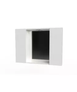 SPECCHIERA CON 2 ANTE E FARETTO LED BIANCO 81X16X60 CM