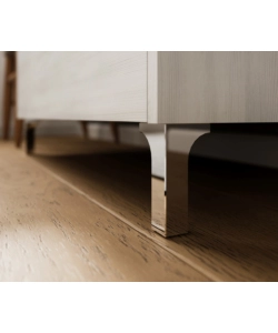 COLONNA BAGNO A TERRA "LISBONA" ROVERE BIANCO  34X36X150 CM