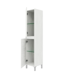 COLONNA BAGNO A TERRA "LISBONA" ROVERE BIANCO  34X36X150 CM
