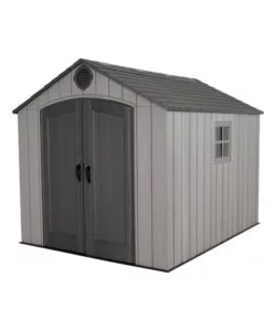 CASETTA DA GIARDINO LIFETIME IN RESINA EFFETTO LEGNO GRIGIO 244X305X241 CM