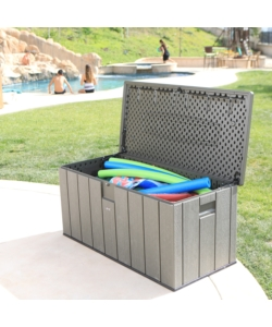 BAULE DA ESTERNO LIFETIME IN RESINA GRIGIO 150,7X71,9X69,1 CM