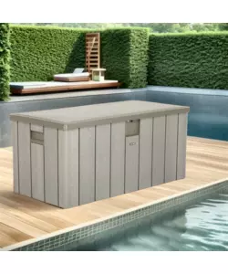 BAULE DA ESTERNO LIFETIME IN RESINA GRIGIO 150,7X71,9X69,1 CM