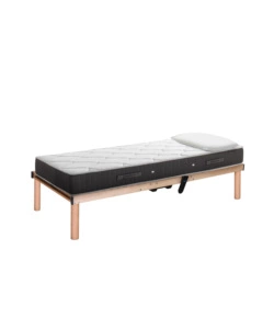 KIT RETE A DOGHE WIRELESS DORMIR CON MATERASSO E GUANCIALE IN MEMORY 190X80 CM