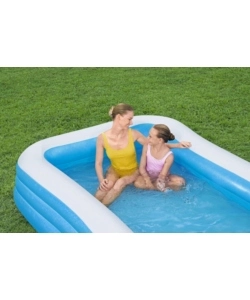 PISCINA GONFIABILE RETTANGOLARE A 3 ANELLI PER BAMBINI BESTWAY 305X183X56 CM