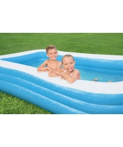 PISCINA GONFIABILE RETTANGOLARE A 3 ANELLI PER BAMBINI BESTWAY 305X183X56 CM