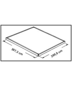 CASETTA DA GIARDINO HABRITA "SPACEMAKER APEX" IN ACCIAIO ZINCATO ANTRACITE 313,1X297,2X197,8 CM