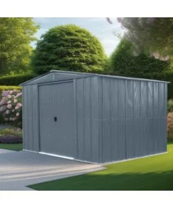 CASETTA DA GIARDINO HABRITA "SPACEMAKER APEX" IN ACCIAIO ZINCATO ANTRACITE  313,1X241,9X197,8 CM