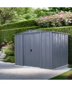 CASETTA DA GIARDINO HABRITA "SPACEMAKER APEX" IN ACCIAIO ZINCATO ANTRACITE 253X181X190 CM