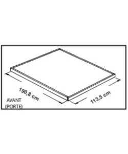 CASETTA DA GIARDINO HABRITA "SPACEMAKER SHED" IN ACCIAIO ZINCATO ANTRACITE E PANNA 203,2X161,1X196,4 CM