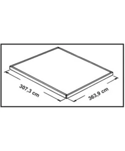 CASETTA DA GIARDINO HABRITA "ARROW WOODRIDGE" IN ACCIAIO ZINCATO EFFETTO LEGNO 313,1X370,2X208,6 CM