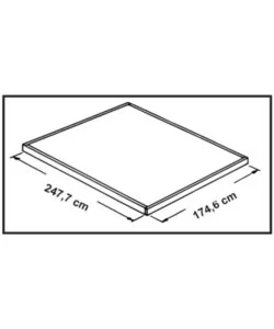 CASETTA DA GIARDINO HABRITA "ARROW WOODRIDGE" IN ACCIAIO ZINCATO EFFETTO LEGNO 253,4X181X201 CM