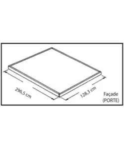 CASETTA DA GIARDINO ADDOSSATA HABRITA "ARROW YARDSAVER" IN ACCIAIO ZINCATO ANTRACITE 124,5X294,6X208,3 CM