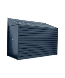 CASETTA DA GIARDINO ADDOSSATA HABRITA "ARROW YARDSAVER" IN ACCIAIO ZINCATO ANTRACITE 124,5X202,6X208,3 CM