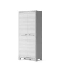 ARMADIO ALTO KETER "MAXIMO" IN RESINA GRIGIO CHIARO 80X44X182 CM