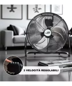 VENTILATORE DA APPOGGIO EASY SYSTEM NERO 130W