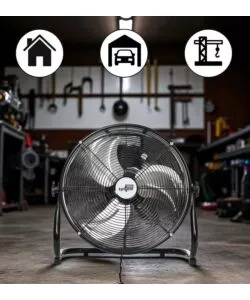 VENTILATORE DA APPOGGIO EASY SYSTEM NERO 130W