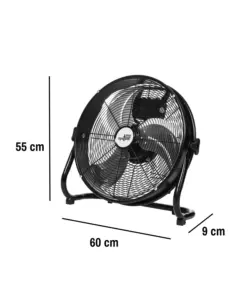 VENTILATORE DA APPOGGIO EASY SYSTEM NERO 130W