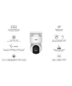 TELECAMERA CON PANNELLO SOLARE VIMAR 4G 3MPX - COD.46243.030CL