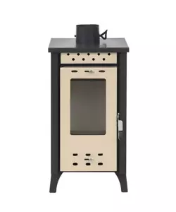 STUFA A LEGNA DIVINA FIRE "MATILDE" BEIGE 7,7 KW
