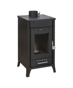 STUFA A LEGNA DIVINA FIRE "OLGA" NERO 15 KW