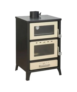 STUFA A LEGNA CON FORNO DIVINA FIRE "MARIKA" BEIGE 22 KW