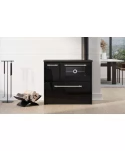 CUCINA A LEGNA DIVINA FIRE "BEATRICE" NERO 9 KW
