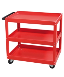 CARRELLO PORTA ATTREZZI VALEX IN METALLO CON 3 RIPIANI 2 RUOTE PIROETTANTI E 2 FISSE 77X35X76 CM