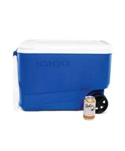 FRIGO PASSIVO PORTATILE "WHILE COOL" CON RUOTE E MANIGLIA BLU 38 LT