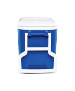 FRIGO PASSIVO PORTATILE "WHILE COOL" CON RUOTE E MANIGLIA BLU 38 LT